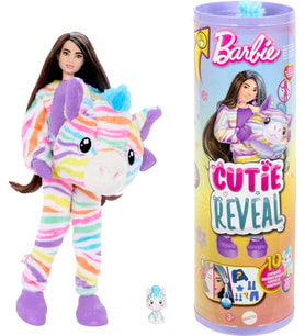 Hrk39  Cutie Reveal Barbie Color Dream Series - Zebra (Çok Renkli)