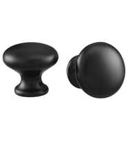 Ikea Eneryda 27-20 mm Topuz, 2 Adet (Siyah)