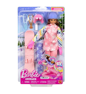 Barbie Snowboard Sporcusu Oyun Seti JKF78
