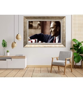 Gümüş Çerçeveli dekoratif Tablo as150