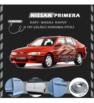 Nissan Primera Oto Araç Kapı Koruma Fitili 5metre Parlak Gri Renk