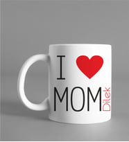 I Love Mom Anne Kupası Kişiye Özel