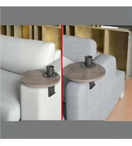 Yan Sehpa Ayarlanabilir Tepsi Dekoratif Modern Tepsi GORDİON  6054 (ATLANTİK-SOHO ANTRASİT)