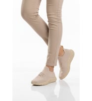 Pierre Cardin Gri Fileli Hafif Kolay Giyilebilir Unisex Spor Ayakkabı PC-32711 G (Bej)
