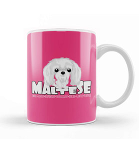Maltese Dog 02 Kupa Bardak Porselen