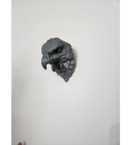 Kartal  Premium Gümüş Gri Plastik Kulaklık Tutucu - 15x10x8cm Boyutlarında, Modern ve Şık Tasarım