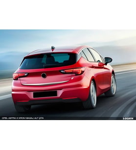Opel Astra Uyumlu K Hatchback Krom Bagaj Alt Çıta 2015 Üzeri