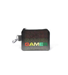 Coral High Siyah Gri Gamer Desenli Bozuk Para Çantası 21909
