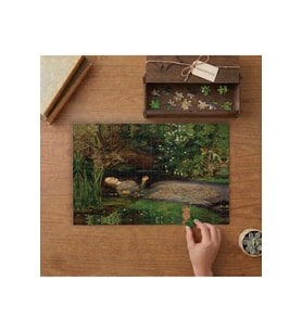 Ophelia - John Everett Millais Tasarımı 240 parça Ahşap Puzzle Ahşap Kutuda MP06241