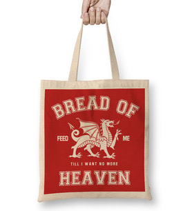 Rugby Welsh Hymn Bread Of Heaven Dragon Bez Çanta Uzun Saplı