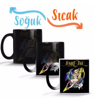 Fairy Tail Lucy Heartfilia Anime Manga Sihirli Kupa Bardak Porselen