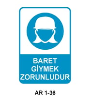 İŞ GÜVENLİĞİ UYARI LEVHASI 1 ADET PVC 21 X 29CM
