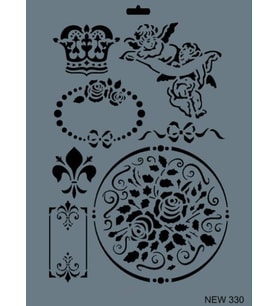 Rich New Seri N-330 Stencil 35x25 cm