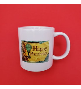 Baskılı Happy Birthday Kupa Bardak