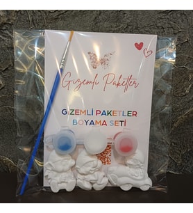 Şirinler Temalı Taş Tozu Boyama Seti