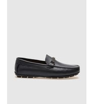 Hakiki Deri Lacivert Tokalı Erkek Loafer