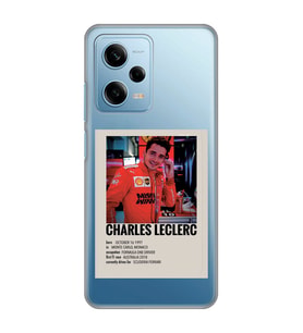 Redmi Note 12 Pro 5G Uyumlu Charles Leclerc Desenli Şeffaf Telefon Kılıfı