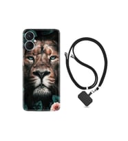 Spark 9t Kılıf Ipli Boyun Askılı Desenli Silikon Leon Flowers 1333