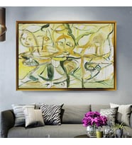Altın Çerçeveli dekoratif tablo a231 (Gold)