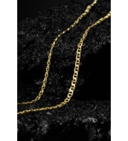 Barlı Model Gümüş Zincir Rose Kaplama 3,90 Mm Genişlik