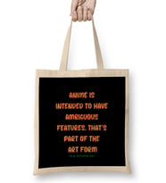 Anime And Manga Quotes-Style Lover Sayings Word Gift Bez Çanta Uzun Saplı
