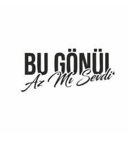 Bu Gönül Az Mı Sevdi Araba Sticker siyah 15x7 CM (Siyah)