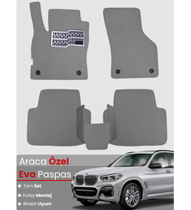 BMW X3 G01 (2017-2024) Uyumlu EVA Paspas Tam Set–Araca Özel,Su Geçirmez,Hızlı ve Kolay Montaj