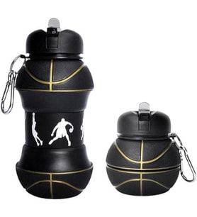 Basketbol Topu Tasarımlı Akordiyon Su Şişesi