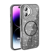 Microsonic Apple iPhone 16 Kılıf GlamGrip Luxe Siyah (Siyah)