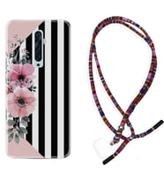Oppo Reno 2Z 4 Lite 4 Pro 5 6 7 A31 Kılıf Boyun Asklı Rasta Silikon Flowers 4 1390