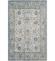 Eliana Home Baskılı, Yıkanabilir Kaymaz Taban Salon Halısı LNA0797 100x150 cm (Lacivert)