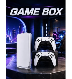 Game Box 3D Çift Oyun Kollu 4K HD Ekran 20000'den Fazla Oyun Seçeneği 2.4G Kablosuz