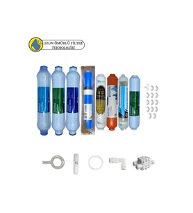 Fluxtek Kapalı Kasa Su arıtma Sertifikalı 8li  Pera Water mineral Vontron Helixfil teknoloji mebran