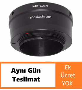 M42-EOSM M42 Lens için Adaptör Canon EOSM Mirroless Kamera M1 M2 M3 M10