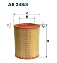 FILTRON AE3483 Hava Filtresi 55183562 71773167