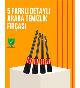 Araba Temizliği İçin 5 Parça Fırça Takımı