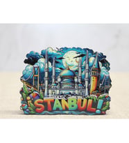 Ahşap İstanbul Temalı Magnet