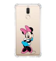 Huawei Mate 10 Lite  Köşe Korumalı Antişok Kapak Minnie Mouse Tasarımlı Şeffaf  Kılıf