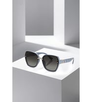 Polo Air UV400 Korumalı Şık Mavi Gold Detaylı Cat Eye Kadın Güneş Gözlüğü PLG-2128C5