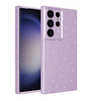 Galaxy S23 Ultra Kılıf Kamera Korumalı Simli Lüks Zore Koton Kapak