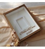 30x40 Cm Bronz Pleksi Kaplı Fotoğraf Alanlı Model Tasarım Gül Kutusu Anı Çerçevesi! Ayna Çerçeve!(Fotoğraf Hediye)