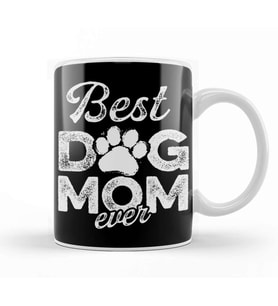 Best Dog Mom Ever 02 Kupa Bardak Porselen