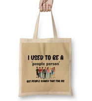 Sarcasm Funny Comment Quotes Gift - Sarcastic Women And Men Humorous Saying Bez Çanta Uzun Saplı