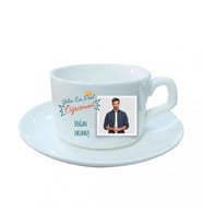 Kişiye Özel Öğretmenler Günü Fotoğraf Baskılı Fincan HK2341 (Beyaz)