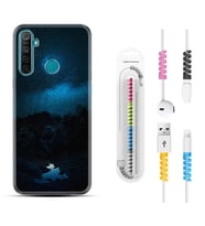Realme 5i 5 Pro 6i 7 Pro 8 Kılıf Kablo Koruma Spiral Silikon Gece 1633