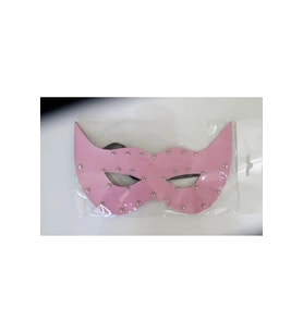 PEMBE DERİ FANTEZİ MASKE GÖZ MASKESİ