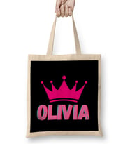Olivia -Name personalized Custom - vintage Retro Rainbow Style Design Gift Baby-Gift For Her Bez Çanta Uzun Saplı