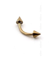 GOLD TONE SİVRİ UÇLU VÜCUT PİERCİNG P315