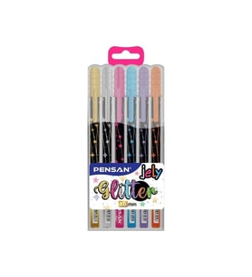 Pensan Jely Glitter Simli Jel Kalem 6'Lı 2800