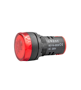 GWEST 22-K 220V 22mm Kırmızı Ledli Sinyal Lambası KUTU (1 KUTU 10 ADET)